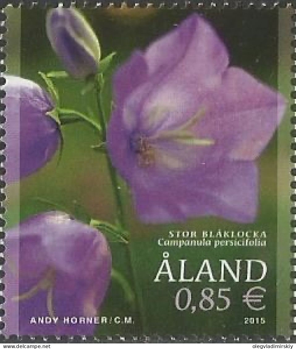 Aland Islands Åland Finland 2015 Flora Flower Bluebell Stamp Mint - Unused Stamps