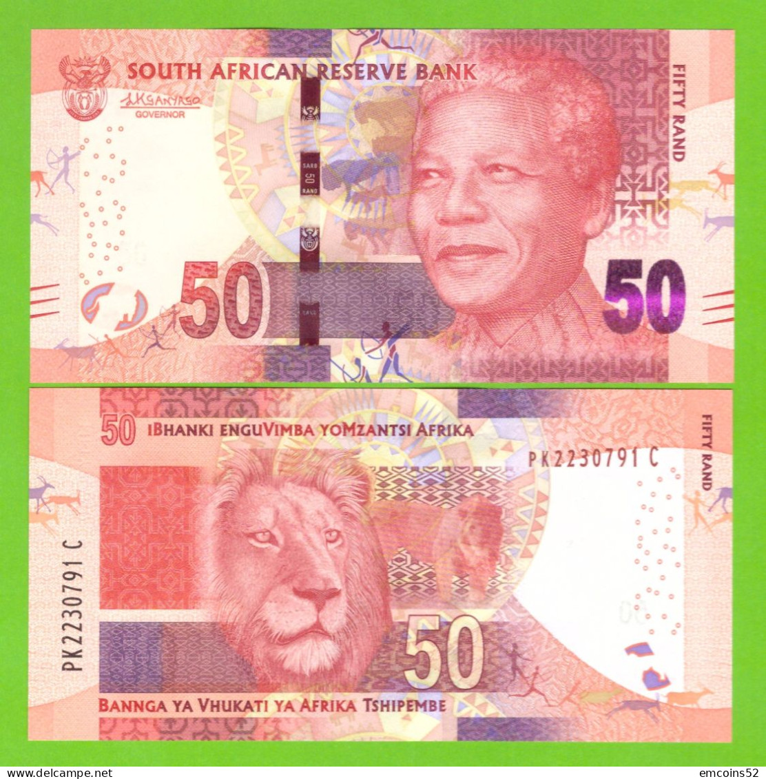 SOUTH AFRICA 50 RAND 2013/2016 P-140b UNC - Zuid-Afrika