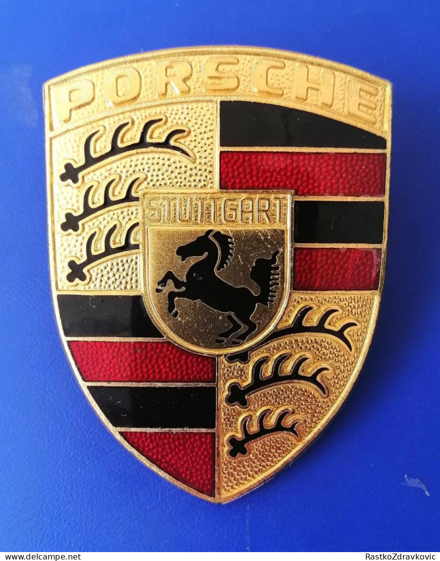 PORSCHE+CAR+VINTAGE EMBLEM+ORIGINAL+UNUSSED+901 - Porsche