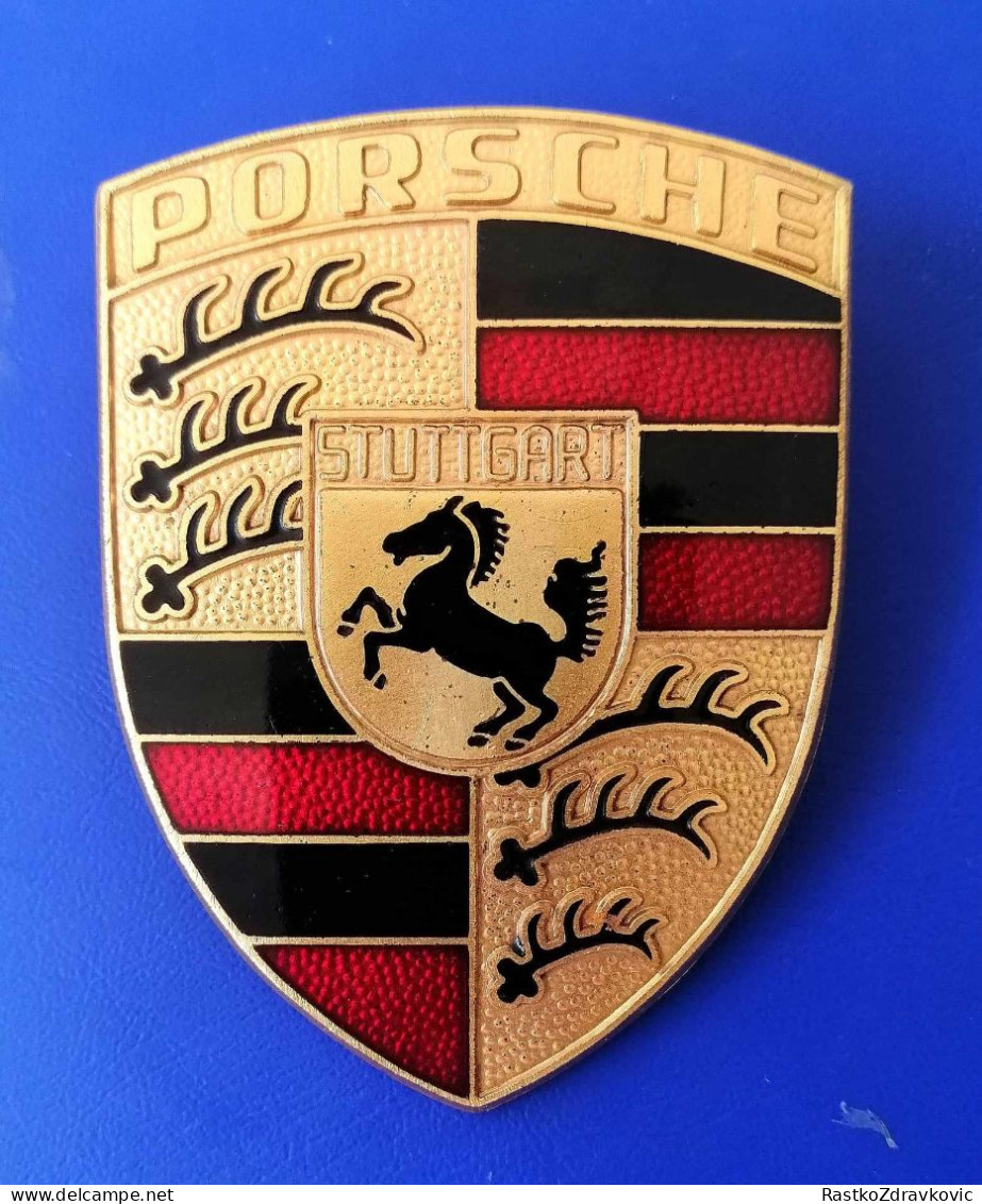 PORSCHE+CAR+VINTAGE EMBLEM+ORIGINAL+UNUSSED+901 - Porsche