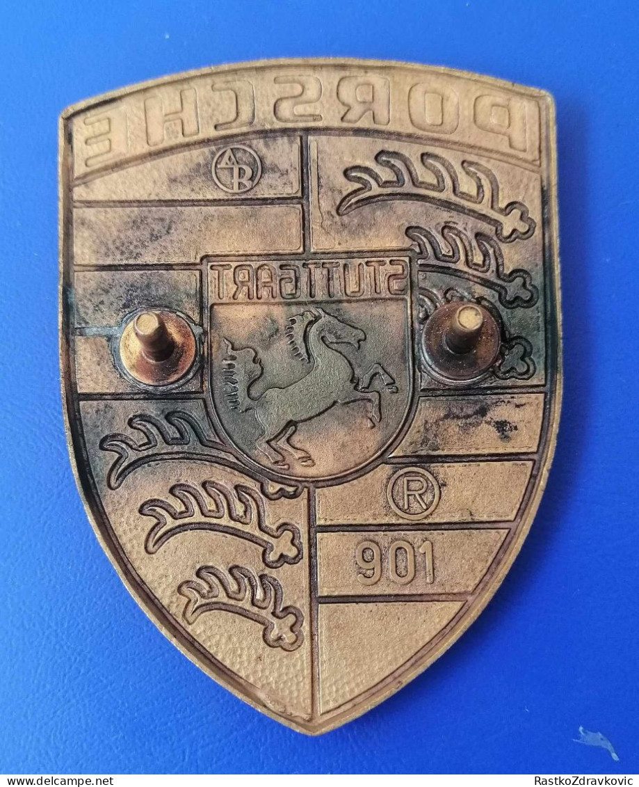 PORSCHE+CAR+VINTAGE EMBLEM+ORIGINAL+UNUSSED+901 - Porsche