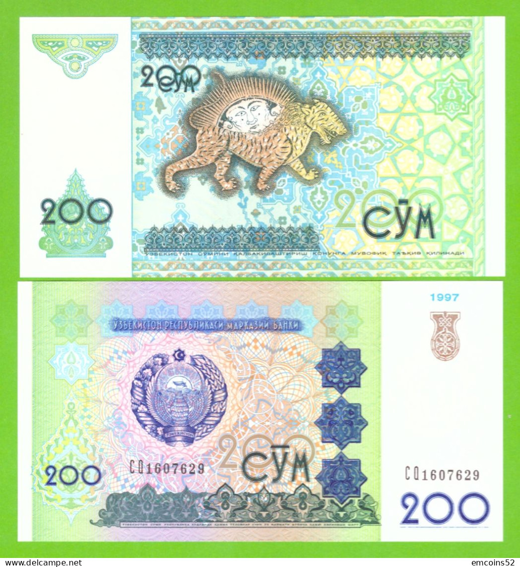 UZBEKISTAN 200 SOM 1997 P-80 UNC - Ouzbékistan