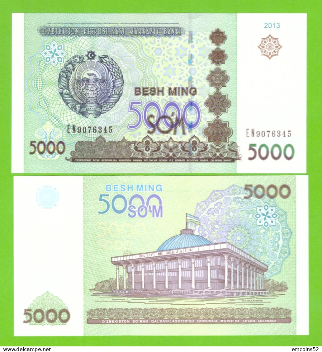 UZBEKISTAN 5000 SOM 2013 P-83 UNC - Ouzbékistan