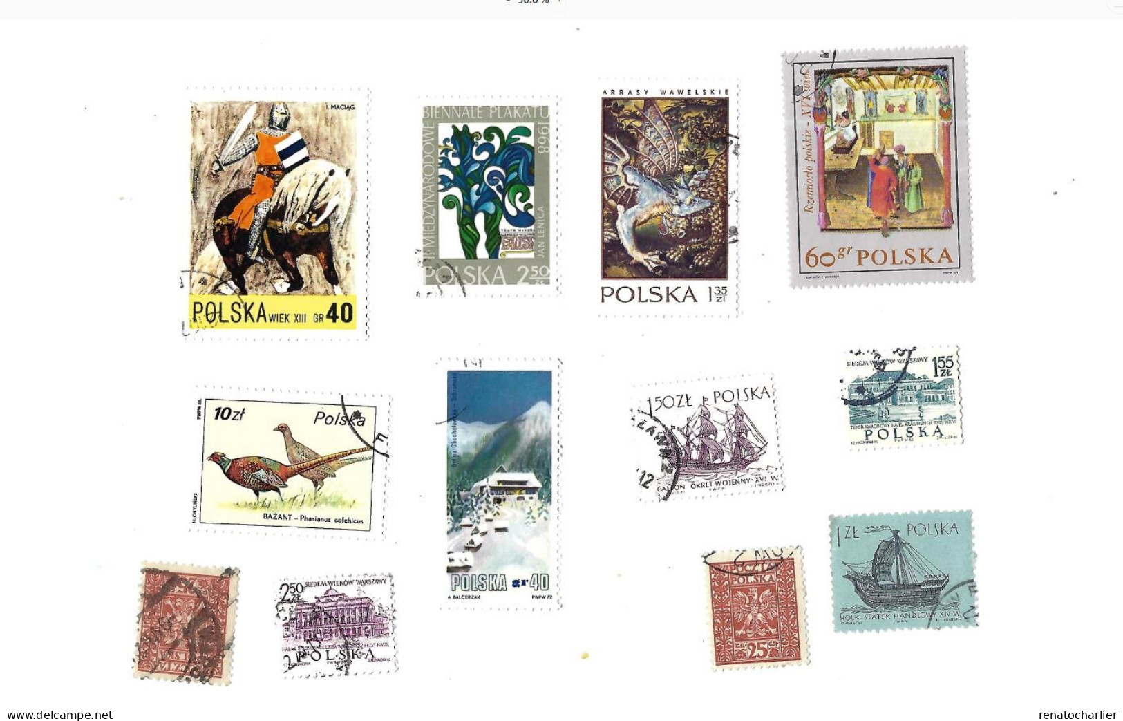 Collection De 47 Timbres Oblitérés. - Collections