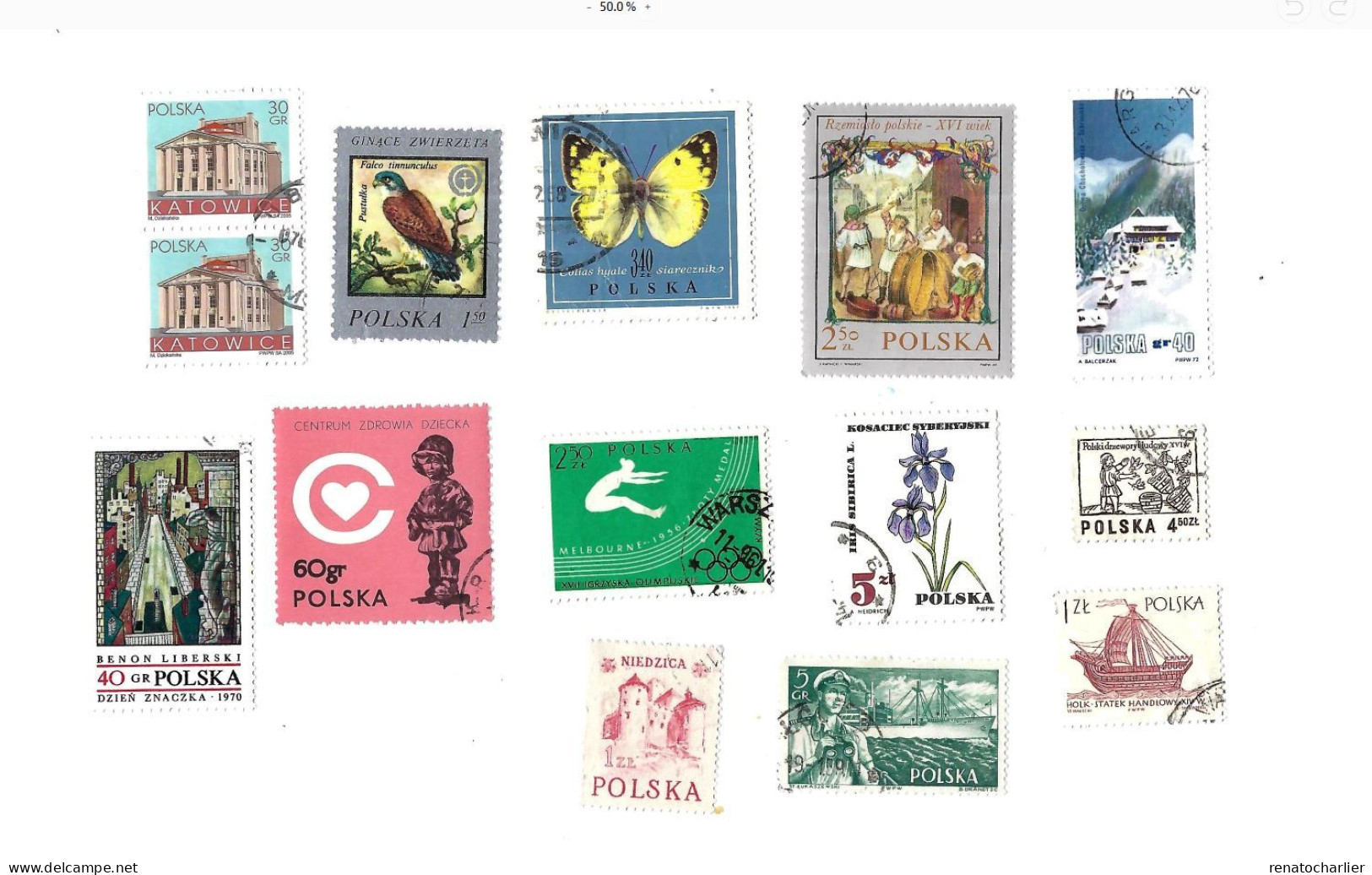 Collection De 47 Timbres Oblitérés. - Collections