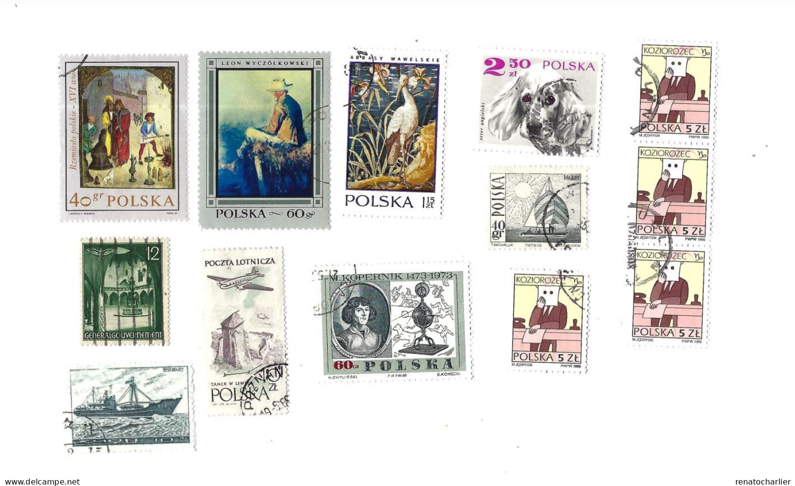 Collection De 47 Timbres Oblitérés. - Colecciones