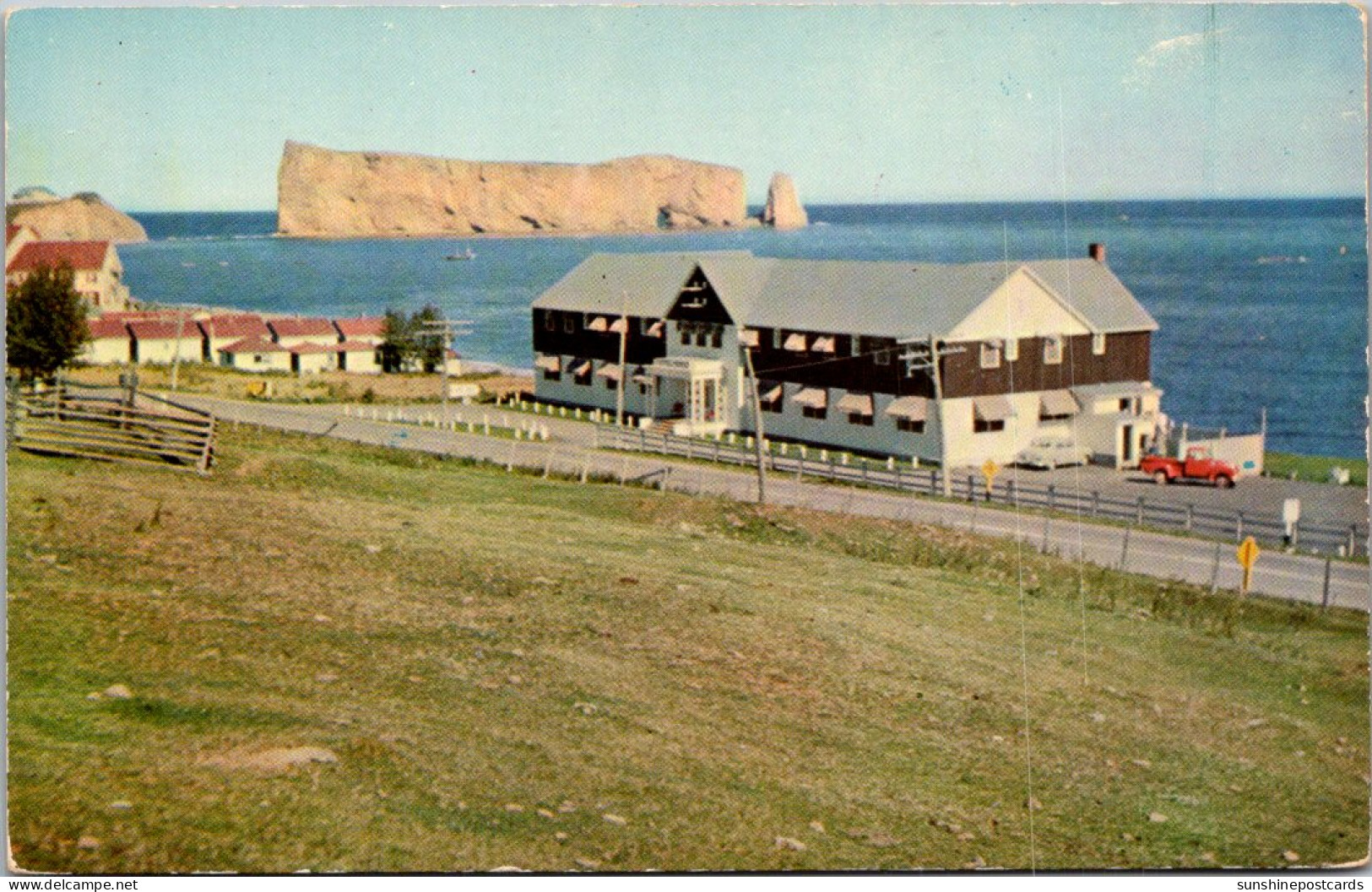 Canada Perce Rock From Southwest Near Hotel Perce - Percé