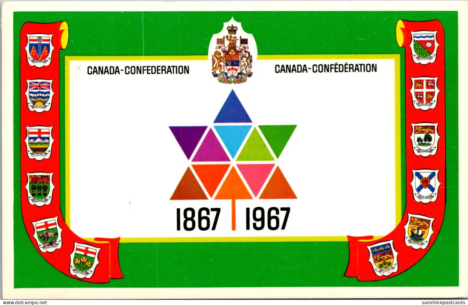 Canada Confederation 1867-1967 Coats Of Arms - Colecciones Y Lotes