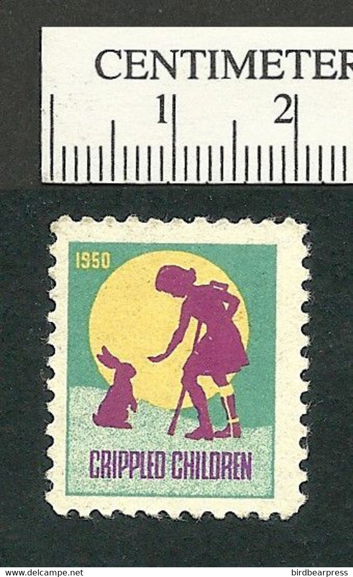 B66-87 CANADA 1950 Crippled Children Easter Seal MNH English - Vignette Locali E Private