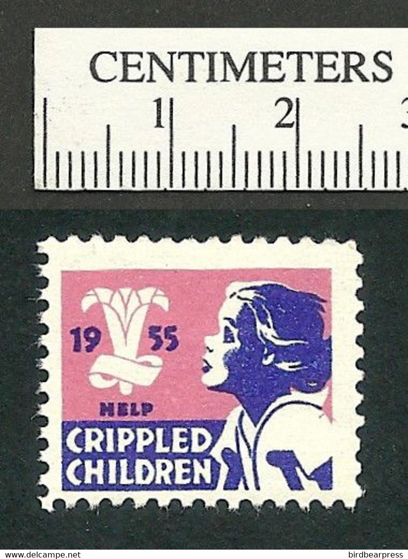 B66-85 CANADA 1955 Crippled Children Easter Seal MNH English - Vignette Locali E Private