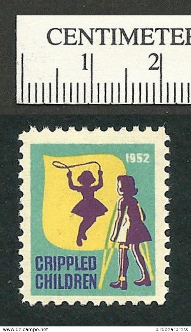 B66-83 CANADA 1952 Crippled Children Easter Seal MNH English - Vignettes Locales Et Privées