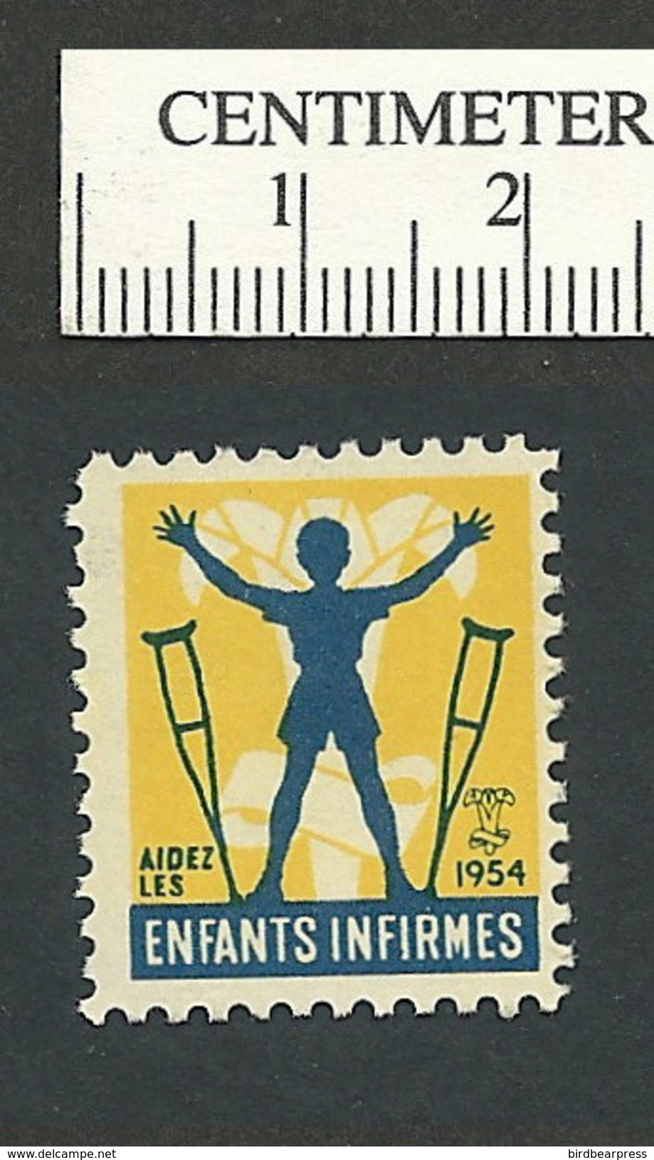 B47-31 CANADA 1954 Crippled Children Easter Seal MNH French - Werbemarken (Vignetten)