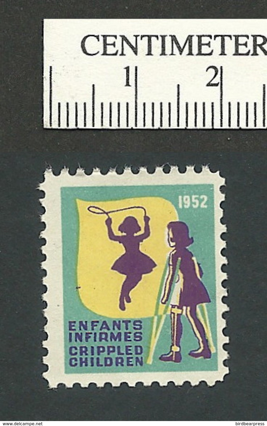 B47-29 CANADA 1952 Crippled Children Easter Seal MNG  French - Vignette Locali E Private