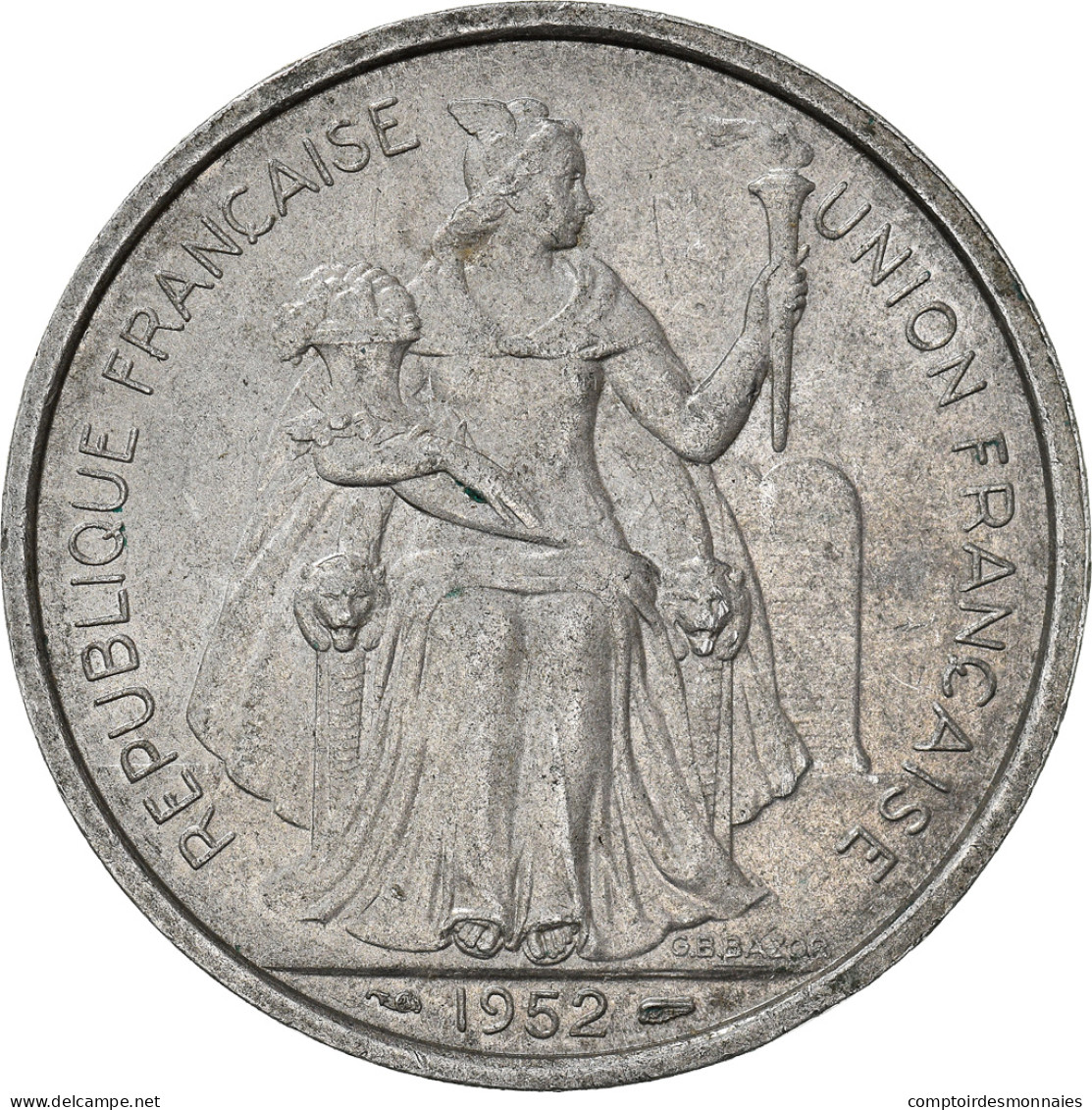 Monnaie, Océanie, 5 Francs, 1952 - Other - Oceania