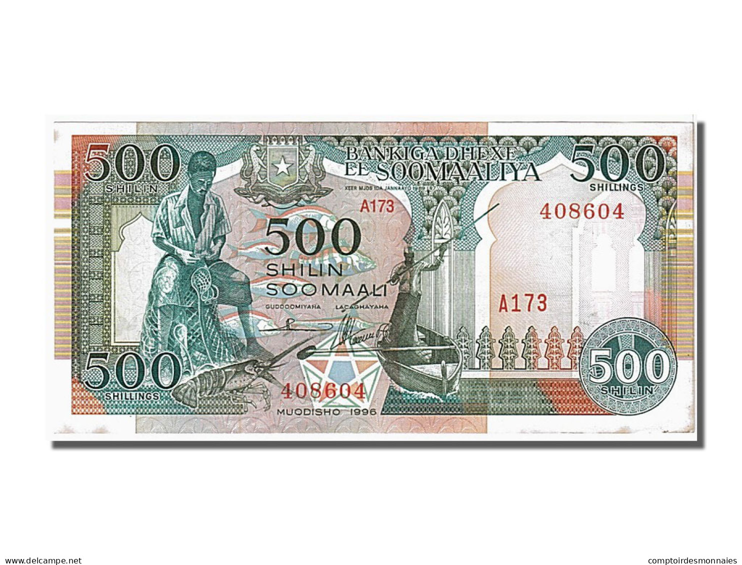Billet, Somalie, 500 Shilin = 500 Shillings, 1996, NEUF - Somalia
