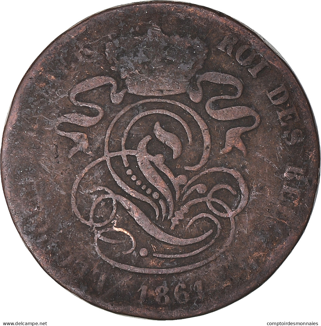 Monnaie, Belgique, 2 Centimes, 1861 - 2 Cent
