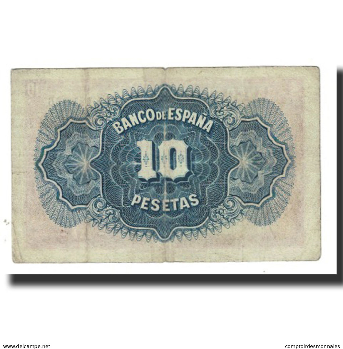 Billet, Espagne, 10 Pesetas, 1935, KM:86a, TB - 10 Pesetas