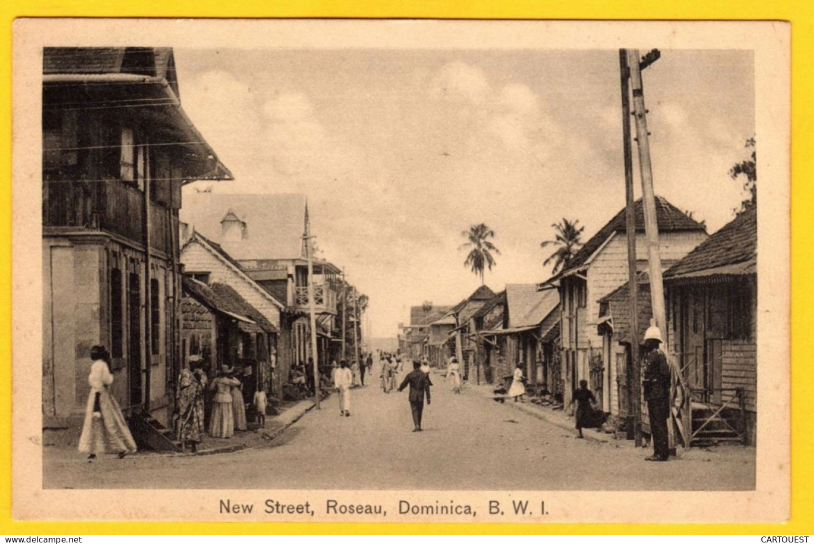 CPA DOMINIQUE -  New Street, ROSEAU - Dominica - B.W.I - Dominica