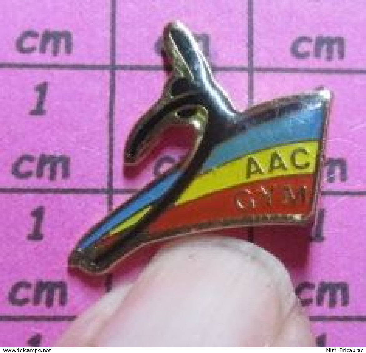 513G Pin's Pins / Beau Et Rare / SPORTS / CLUB GYMNASTIQUE AAC GYM - Gymnastik