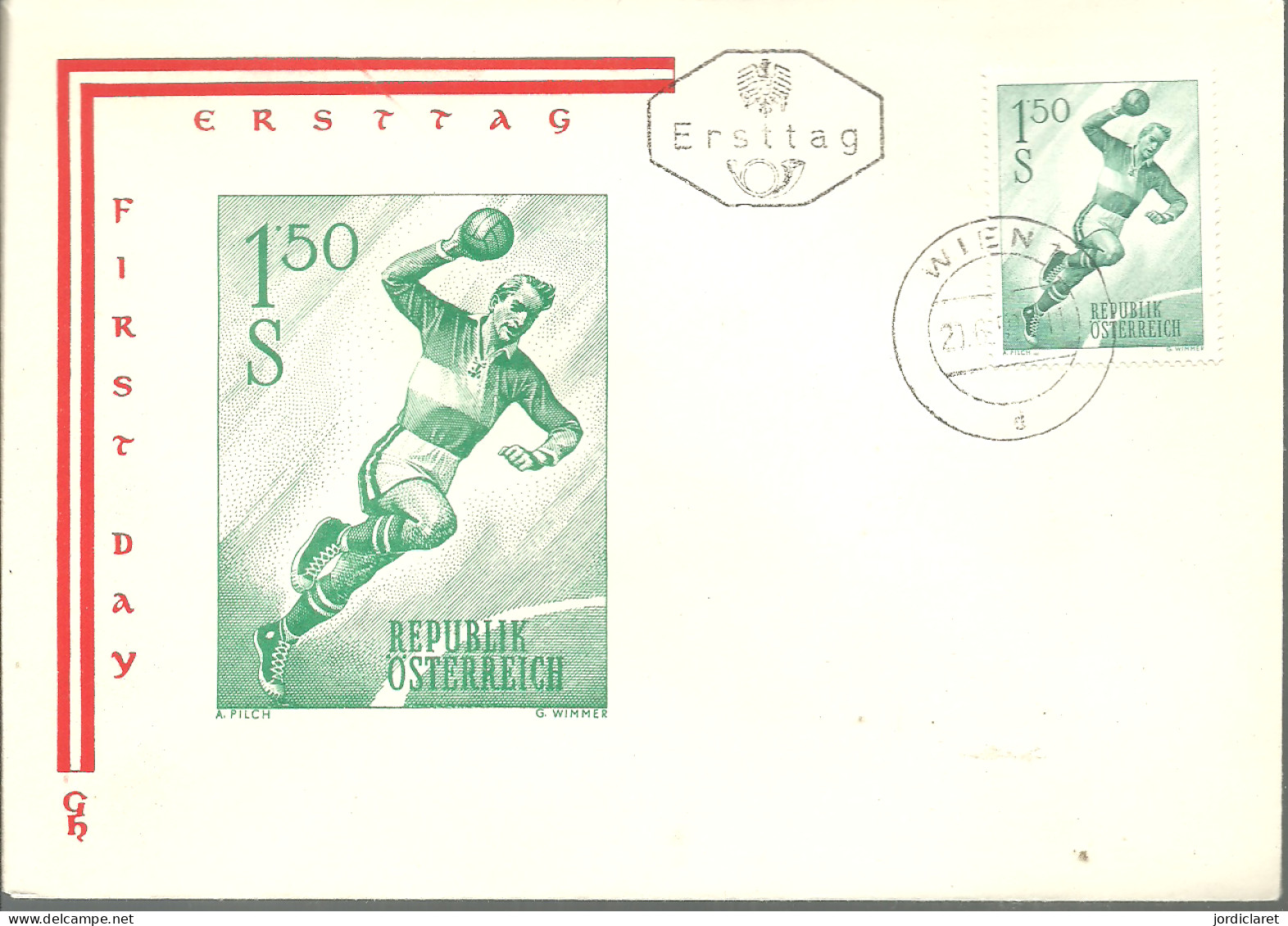 FDC  AUSTRIA  1959 - Handball
