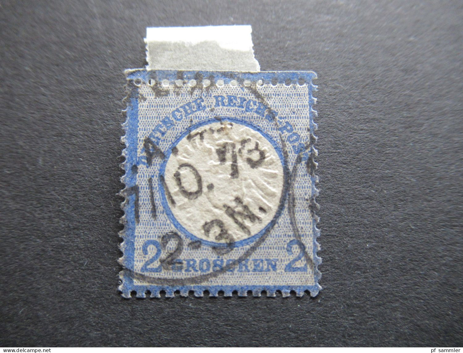 DR 1873 Gr. Brustschild 2 Groschen Mi.Nr.20 OBERRAND Stempel Berlin P.A. 45 / Schönes Stück!! - Used Stamps
