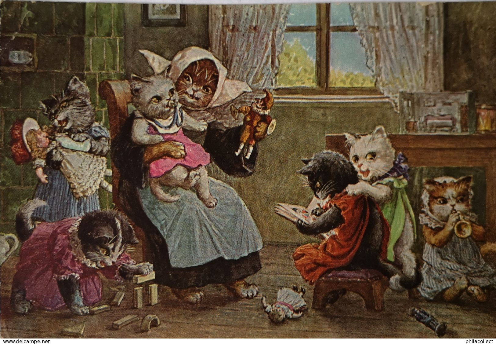 Arthur Thiele // Not Signed // Dressed Cats Used In NL 1929 // T. S. N. Serie 1882 - Thiele, Arthur