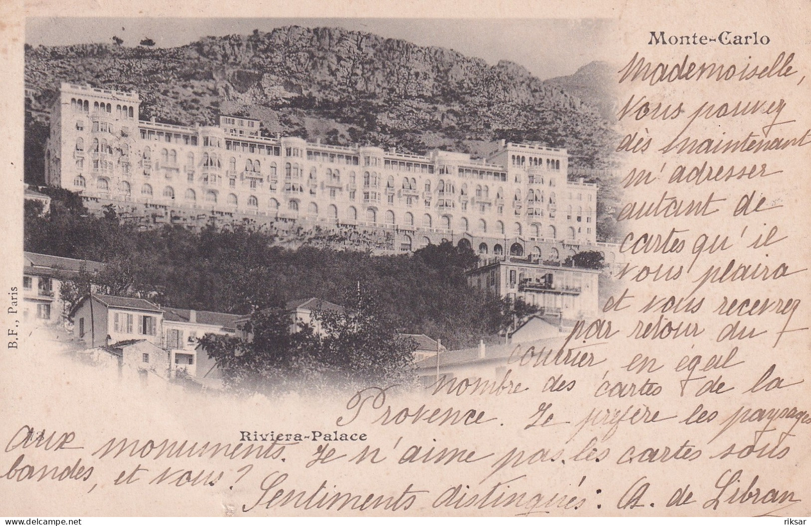 MONACO(HOTEL RIVIERA PALACE) - Hôtels