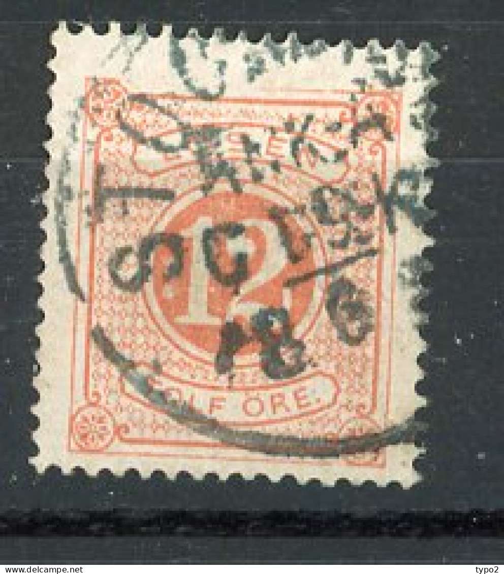 SUE TAXE Yv. N° 5 Dent. 14  (o)  12 ö Rouge  Cote  6 Euro BE  2 Scans - Segnatasse