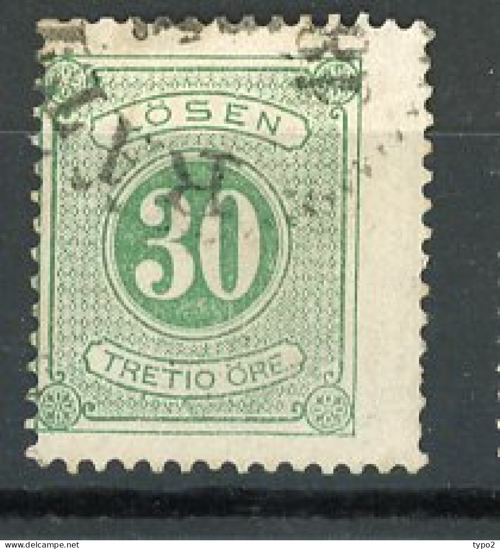 SUE TAXE Yv. N° 8 Dent. 13  (o)  30 ö  Vert Clair  Cote  4 Euro BE  2 Scans - Postage Due