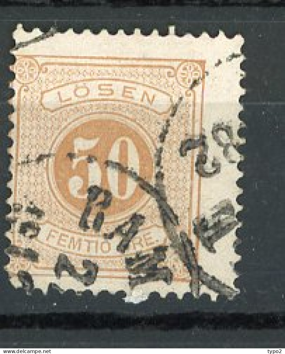 SUE TAXE Yv. N° 9 Dent. 13  (o)  50 ö  Bistre  Cote  7 Euro BE R 2 Scans - Postage Due