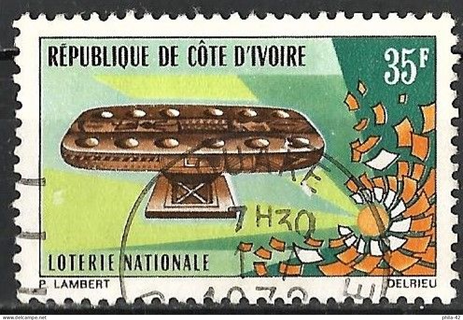 Ivory Coast 1971 - Mi 395 - YT 329 ( The National Lottery ) - Côte D'Ivoire (1960-...)