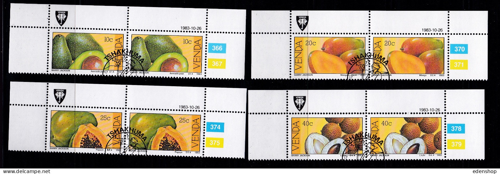 !983 SOUTH AFRICA VENDA SPECIAL OFFER, ALL 16 MNH Stamps,17 Control Blocks,4 FDCs,4 First Day sheets,16 cancelled pairs