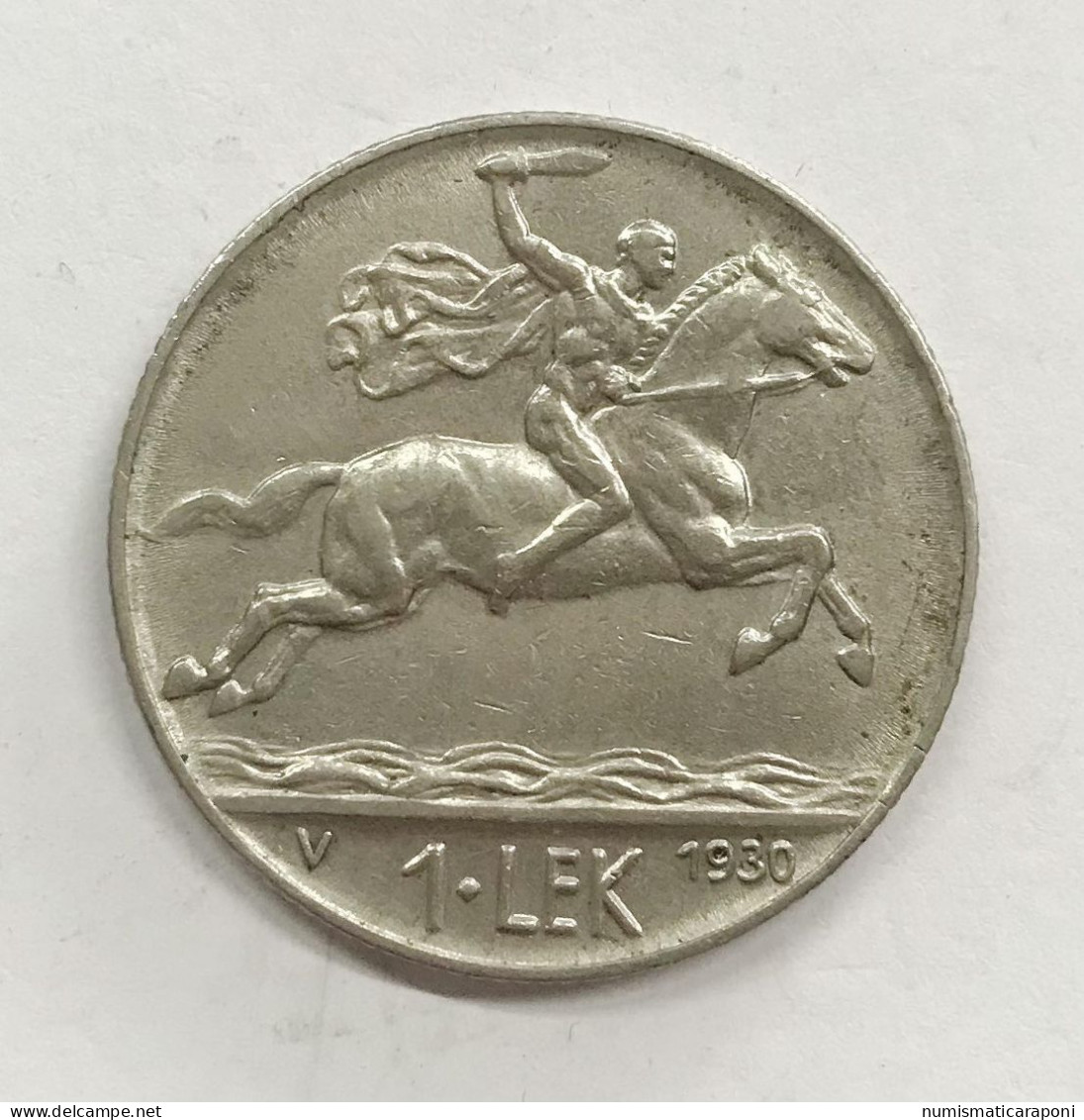 ALBANIA 1 LEK 1930 V "RE ZOG I' " ZECCA DI VIENNA NICKEL E.1157 - Albania