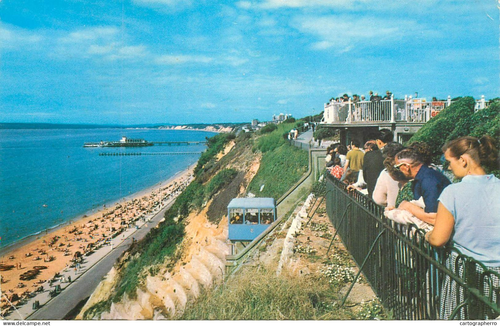 England Bournemouth Bay & Pier Showing Cliff Lift - Ilfracombe