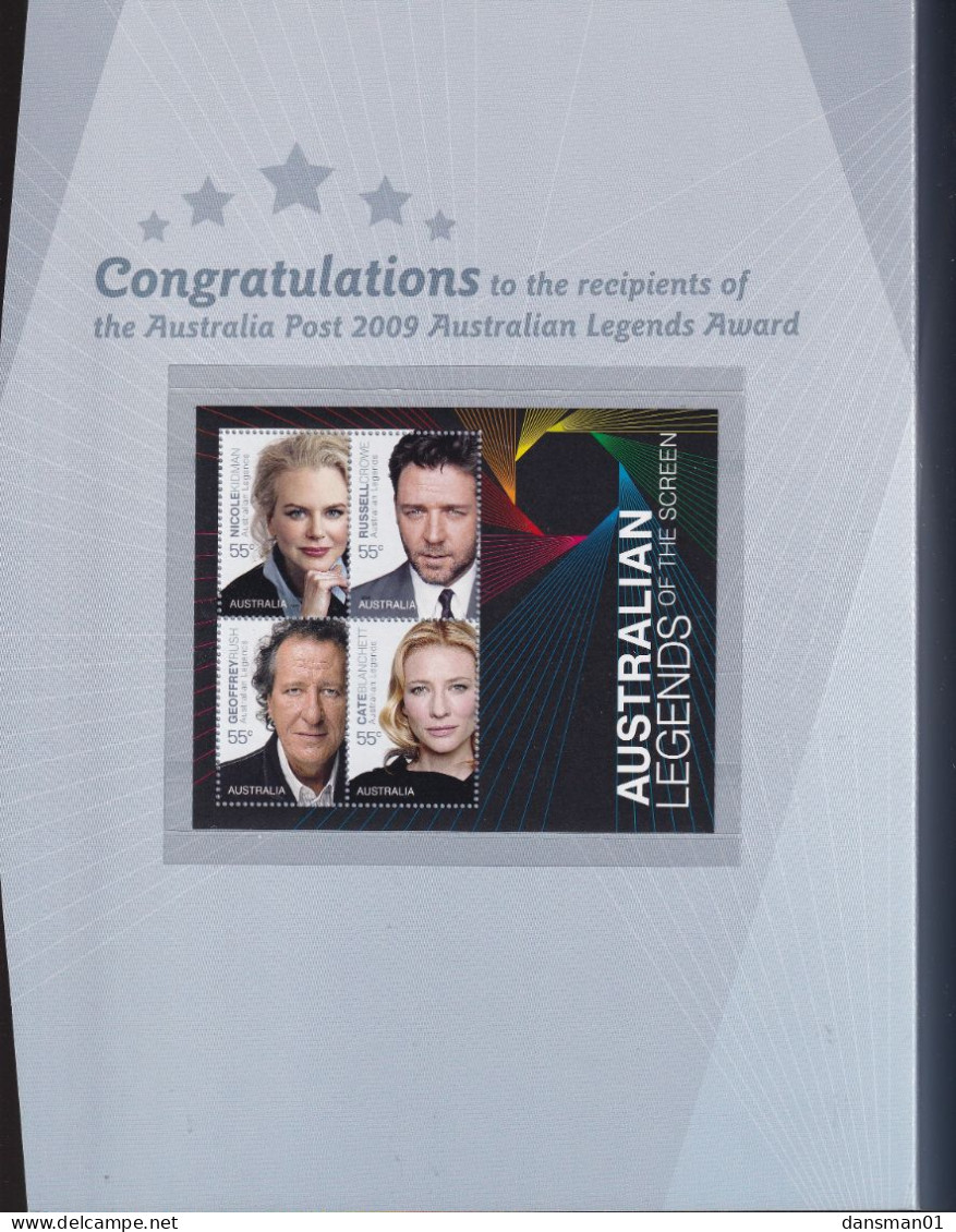 Australia 2009 Australian Film Legends Sc 3007-14 Mint Never Hinged Presentation Pack - Presentation Packs