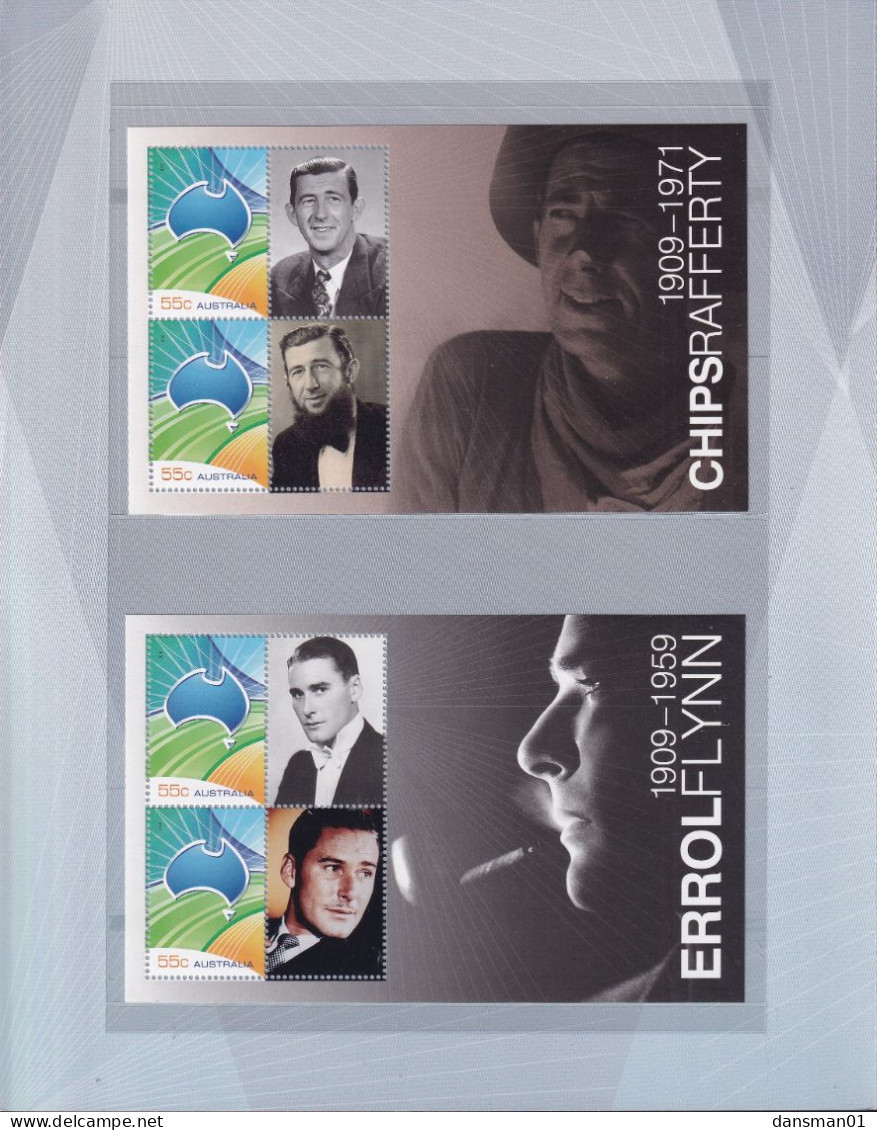 Australia 2009 Australian Film Legends Sc 3007-14 Mint Never Hinged Presentation Pack - Presentation Packs