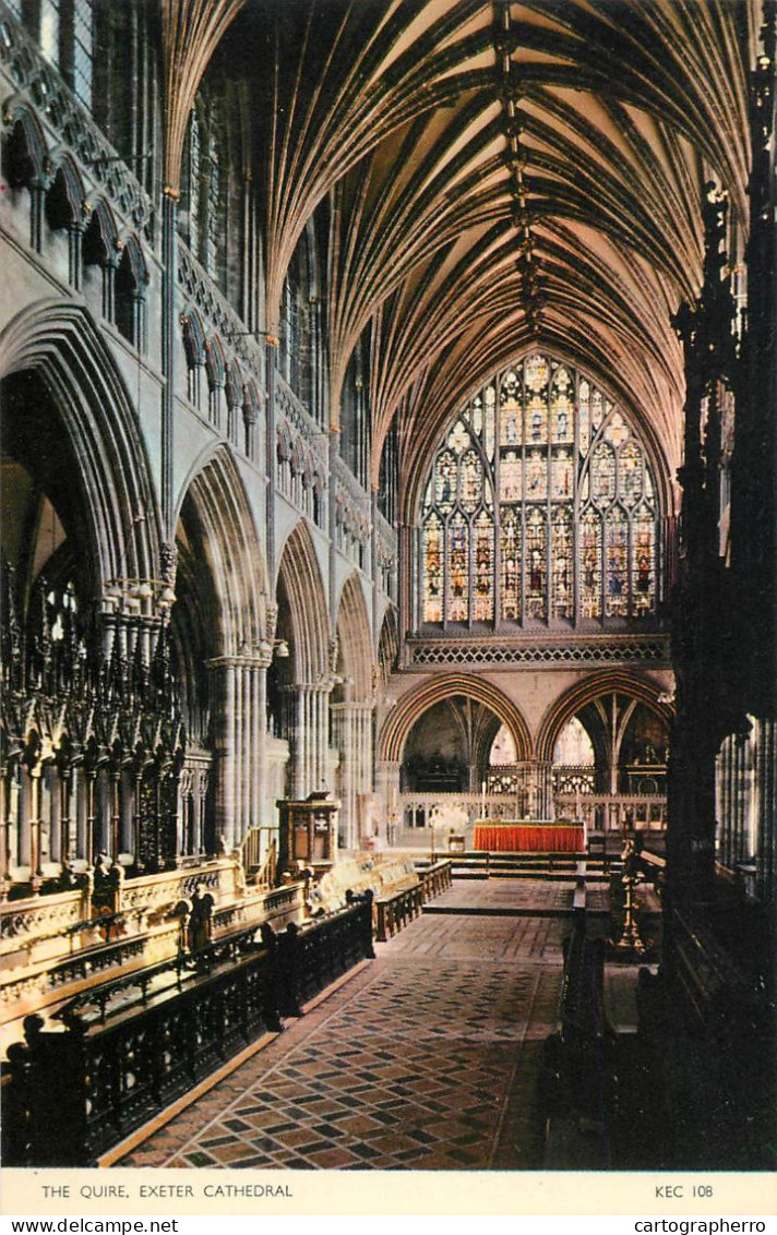 England Exeter Cathedral - The Quire Interior View - Exeter