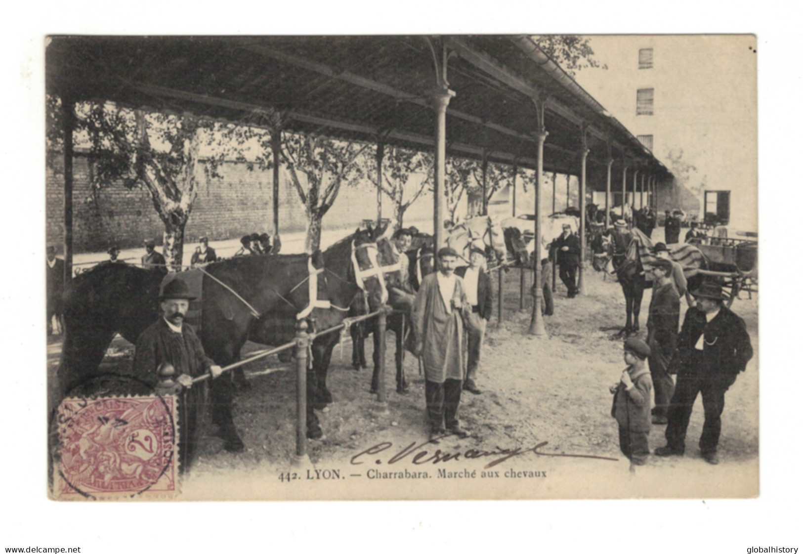 DH1532 - Dep.69 - LYON - CHARRABARA - MARCHÉ AUX CHEVAUX - Other & Unclassified