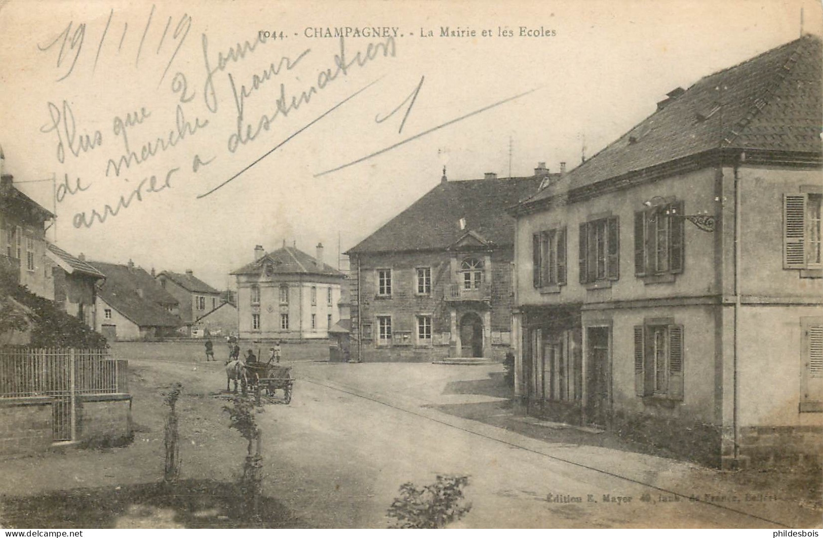 HAUTE SAONE  CHAMPAGNEY  La Mairie Et Les écoles - Champagney