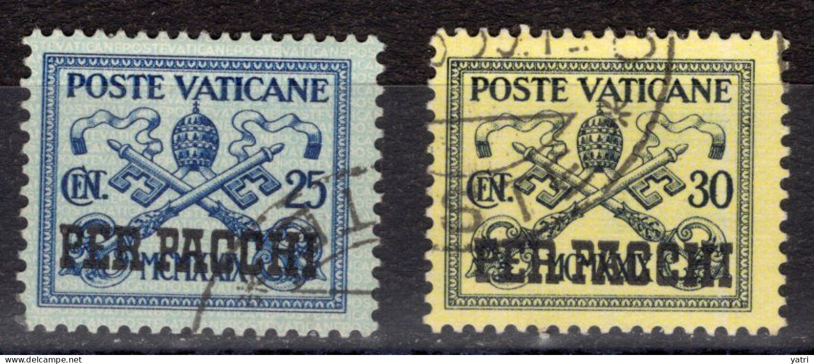 Vaticano 1931 - Pacchi 25  -  30  Cent. Ø - Paketmarken