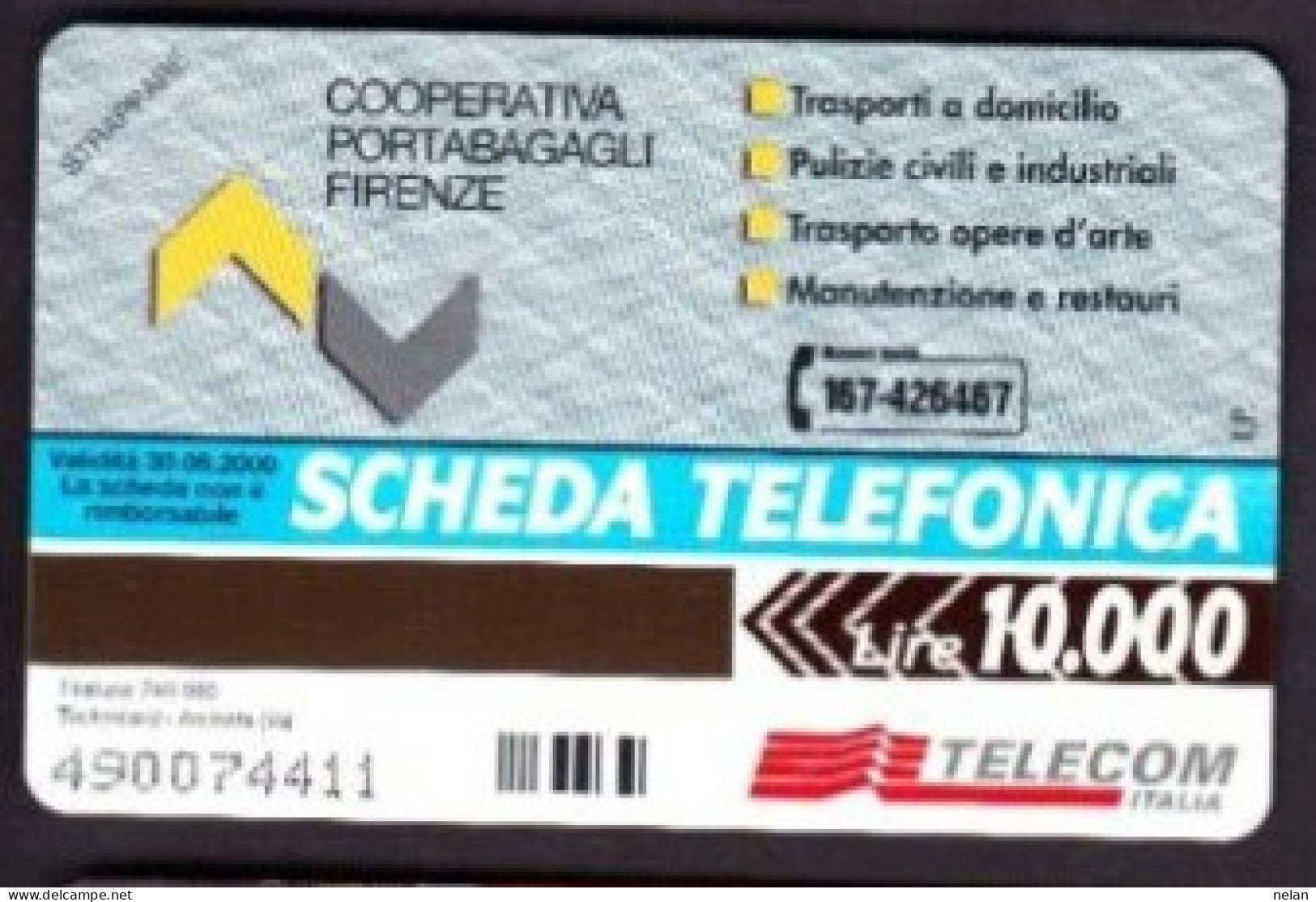 SCHEDA TELEFONICA - ITALIA - TELECOM - NUOVA - UN BAGAGLIO SPEDITO - COOPERATIVA PORTA BAGAGLI FIRENZE - Öff. Sonderausgaben