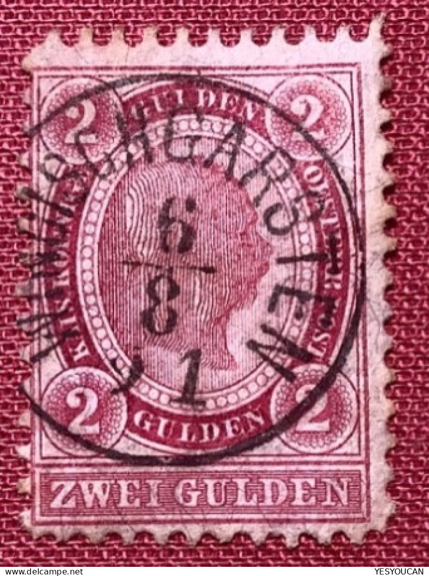 WINDISCHGARSTEN 1891 (Oberösterreich) Luxus ANK 62, 1890 2 Gulden Österreich Tadellos (Austria  Autriche - Used Stamps