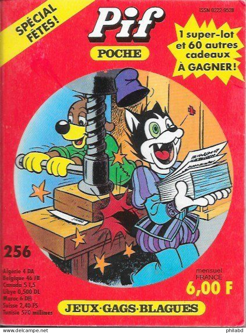 Pif POCHE N°256 - V.M.S. Publications 1986 TB - Pif - Autres