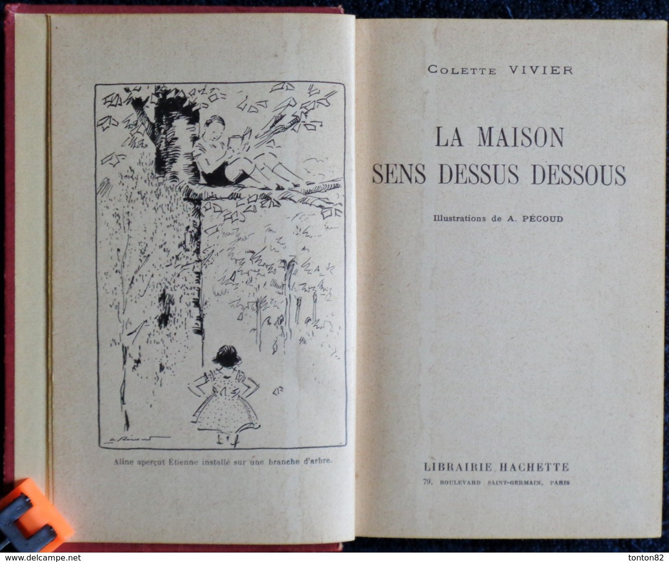 Colette Vivier - La Maison Sens Dessus Dessous -  Bibliothèque Rose Illustrée - ( 1932 ) . - Bibliotheque Rose