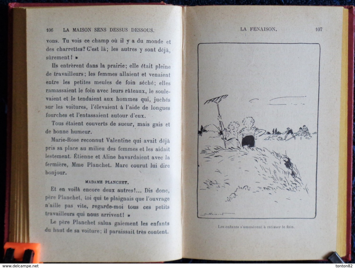 Colette Vivier - La maison sens dessus dessous -  Bibliothèque Rose Illustrée - ( 1932 ) .