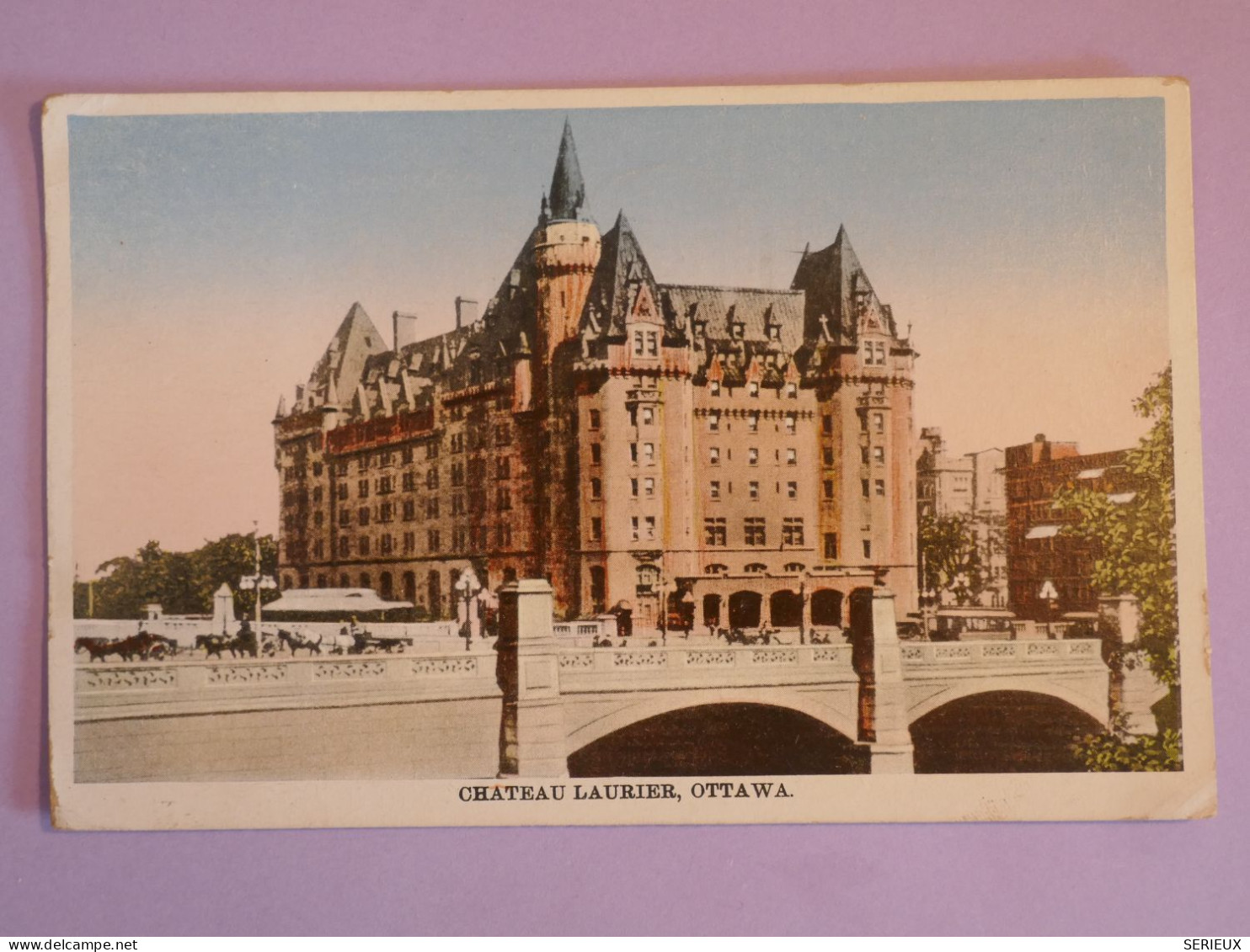 BX6 CANADA  BELLE  CARTE 1929 OTTAWA  A  PARIS  FRANCE++CHATEAU LAURIER +AFF. PLAISANT +++ + - Covers & Documents