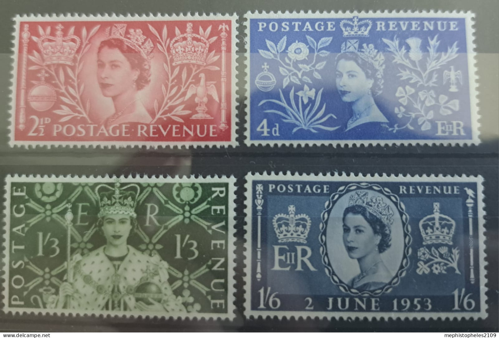 GREAT BRITAIN 1953 - MNG - Mi 274-277 - Nuevos