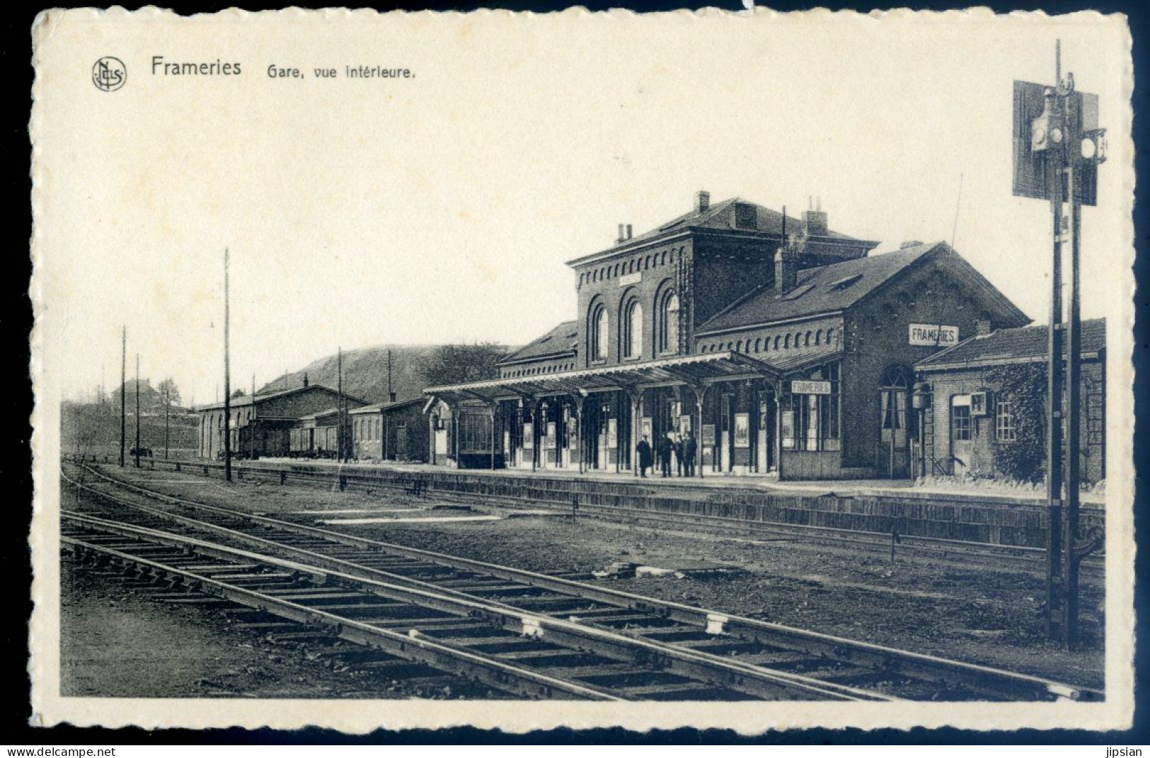 Cpa De Belgique Frameries -- Gare Vue Intérieure  JUI23-02 - Frameries