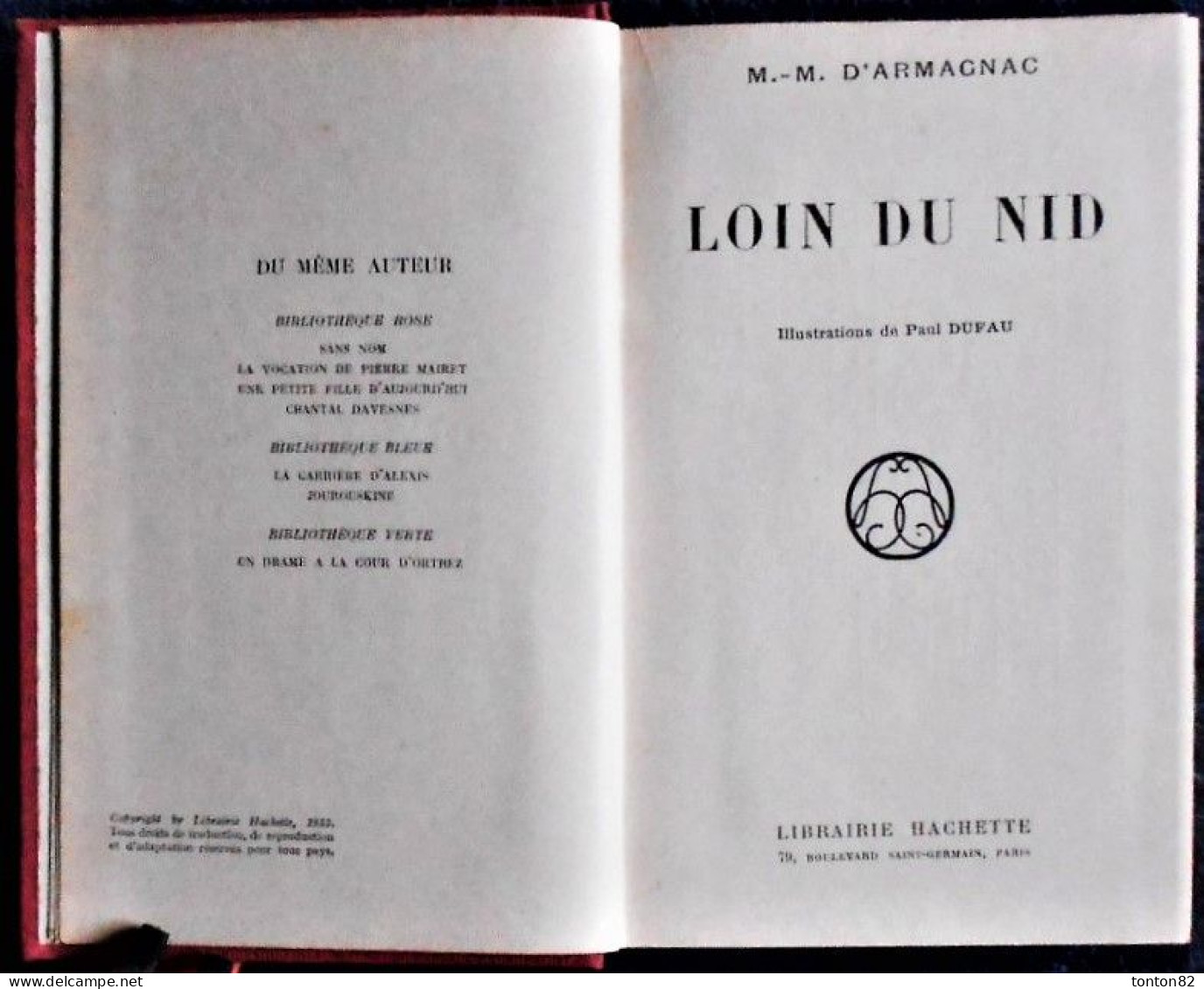 M.M. D'Armagnac - Loin Du Nid - Bibliothèque Rose Illustrée - ( 1933 ) . - Bibliotheque Rose