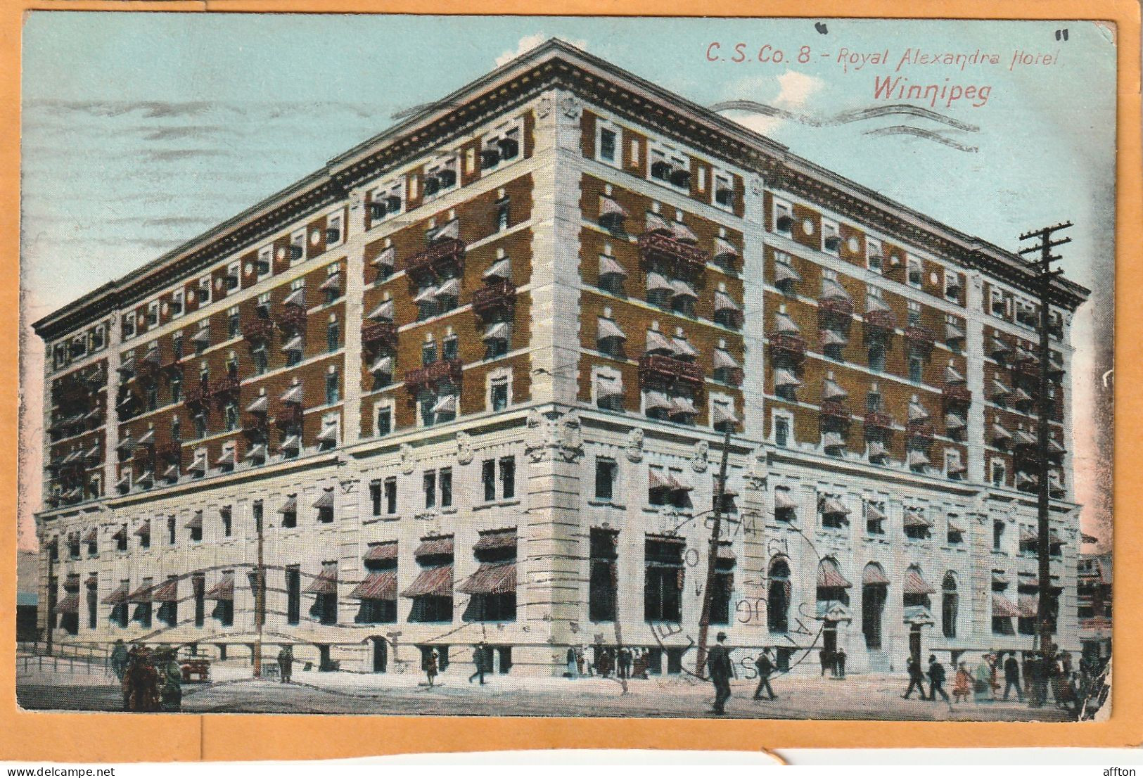 Royal Alexandra CPR Hotel Winnipeg Manitoba Canada Old Postcard - Winnipeg